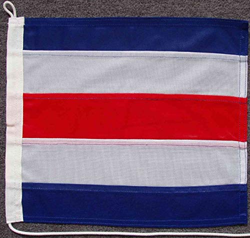 flaggenmeer® Signalflagge C - Charlie ca. 30 x 35 cm von flaggenmeer