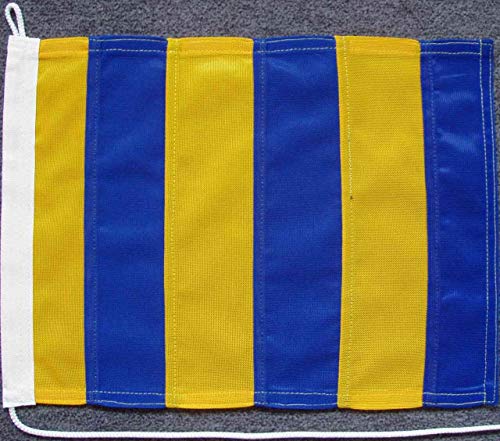 flaggenmeer® Signalflagge G - Golf ca. 20 x 24 cm von flaggenmeer