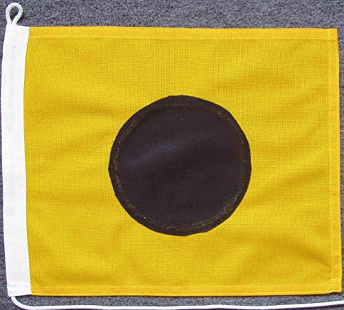 flaggenmeer® Signalflagge I - India ca. 30 x 35 cm von flaggenmeer