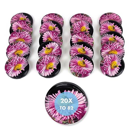 20 Stück Ersatzdeckel TO 82 I Mehrfarbige Twist-Off-Deckel 82 mm I für Gläser zur Aufbewahrung von Bevorratung,Deckel für Einmachgläser. Marmeladegläser, Honiggläser, Feinkostgläser von flaschenbauer.de