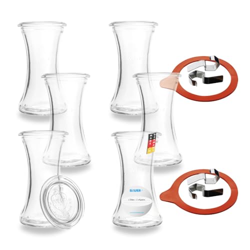 Flaschenbauer - 6x Delikatessenglas 200 ml RR60 - Einmachgläser für Konservierung, Lagerung & Vorratshaltung Rundrandglas mit Deckel - Inklusive Etikett - wiederverwendbar - Made in Germany Flaschenbauer - 6x Delikatessenglas 200 ml RR60 - Einmachgläser für Konservierung, Lagerung & Vorratshaltung Rundrandglas mit Deckel - Inklusive Etikett - wiederverwendbar - Made in Germany von flaschenbauer.de