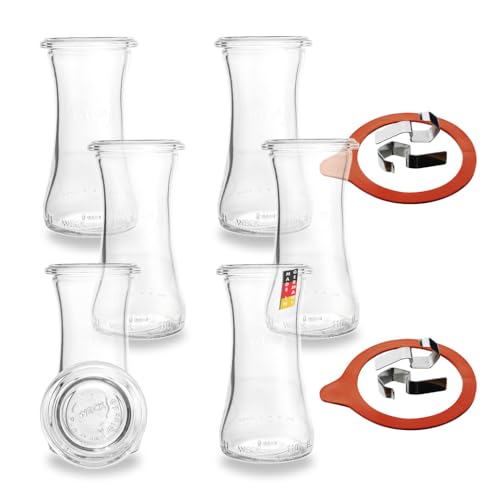 Flaschenbauer - 6x Delikatessenglas 700 ml RR80 - Einmachgläser für Konservierung, Lagerung & Vorratshaltung, Rundrandglas mit Deckel - umweltfreundlich & wiederverwendbar - Flaschenbauer Flaschenbauer - 6x Delikatessenglas 700 ml RR80 - Einmachgläser für Konservierung, Lagerung & Vorratshaltung, Rundrandglas mit Deckel - umweltfreundlich & wiederverwendbar - Flaschenbauer von flaschenbauer.de