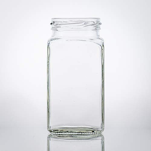 Flaschenbauer - 4 Mini Einmachgläser klein 312 ml Vierkant Gläser mit Schraubverschluss to 58 Weiß - Mini Gläser mit Deckel perfekt als Mini Marmeladengläser klein, Honiggläser Mini Flaschenbauer - 4 Mini Einmachgläser klein 312 ml Vierkant Gläser mit Schraubverschluss to 58 Weiß - Mini Gläser mit Deckel perfekt als Mini Marmeladengläser klein, Honiggläser Mini von flaschenbauer.de