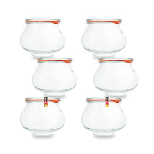 flaschenbauer.de Flaschenbauer 6x WECK Schmuckglas 560ml I Traditionelle Qualität für moderne Anwendungen I Komplettes Set mit Glasdeckel, Gummiring und Klammern ISpülmaschinenfest & Ofenfest flaschenbauer.de Flaschenbauer 6x WECK Schmuckglas 560ml I Traditionelle Qualität für moderne Anwendungen I Komplettes Set mit Glasdeckel, Gummiring und Klammern ISpülmaschinenfest & Ofenfest von flaschenbauer.de