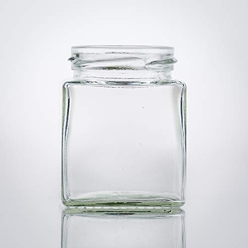 Flaschenbauer - 9 Mini Einmachgläser klein 212 ml Vierkant Gläser mit Schraubverschluss to 58 Silber - Mini Gläser mit Deckel perfekt als Mini Marmeladengläser klein, Honiggläser Mini Flaschenbauer - 9 Mini Einmachgläser klein 212 ml Vierkant Gläser mit Schraubverschluss to 58 Silber - Mini Gläser mit Deckel perfekt als Mini Marmeladengläser klein, Honiggläser Mini von flaschenbauer.de