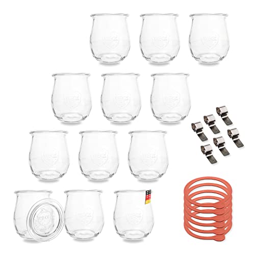 Flaschenbauer - 220 ml Einmachglas Tulpen-Form - verwendbar als Marmeladenglas, Vorratsglas, Konservenglas 12 Stück Inklusive Etikett - Made in Germany Flaschenbauer - 220 ml Einmachglas Tulpen-Form - verwendbar als Marmeladenglas, Vorratsglas, Konservenglas 12 Stück Inklusive Etikett - Made in Germany von flaschenbauer.de