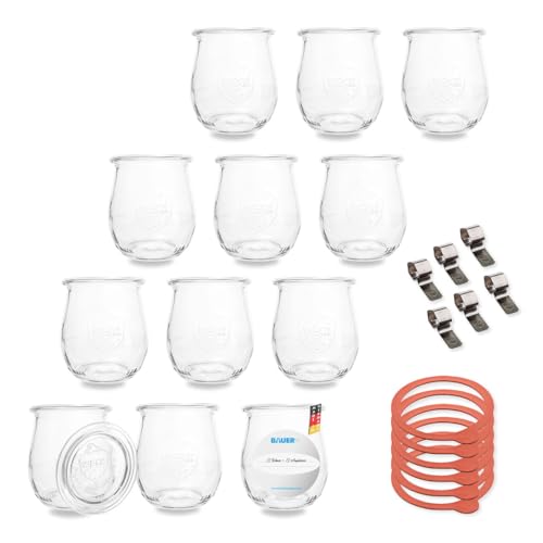 Flaschenbauer - 220 ml Einmachglas Tulpen-Form - verwendbar als Marmeladenglas, Vorratsglas, Konservenglas 12 Stück Inklusive Etikett - Made in Germany Flaschenbauer - 220 ml Einmachglas Tulpen-Form - verwendbar als Marmeladenglas, Vorratsglas, Konservenglas 12 Stück Inklusive Etikett - Made in Germany von flaschenbauer.de
