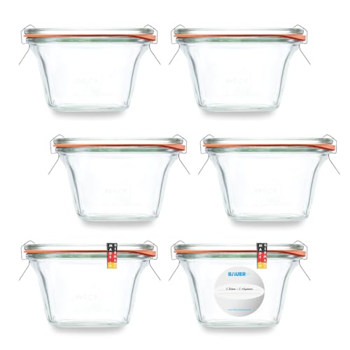 Flaschenbauer - Quadroglas 1/4L Einmachglas 250ml verwendbar als Marmeladenglas, Vorratsglas, Konservenglas 6 Stück Inklusive Etikett - Made in Germany Flaschenbauer - Quadroglas 1/4L Einmachglas 250ml verwendbar als Marmeladenglas, Vorratsglas, Konservenglas 6 Stück Inklusive Etikett - Made in Germany von flaschenbauer.de