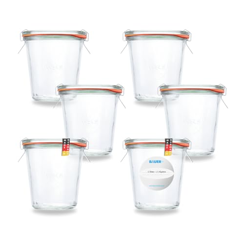 Flaschenbauer 6x hohes Sturzglas 290 ml mit Glasdeckel verwendbar als Einmachglas, zu Aufbewahrung, Gläser zum Befüllen, Leere Gläser mit Glasdeckel - Inklusive Etikett - made in Germany Flaschenbauer 6x hohes Sturzglas 290 ml mit Glasdeckel verwendbar als Einmachglas, zu Aufbewahrung, Gläser zum Befüllen, Leere Gläser mit Glasdeckel - Inklusive Etikett - made in Germany von flaschenbauer.de