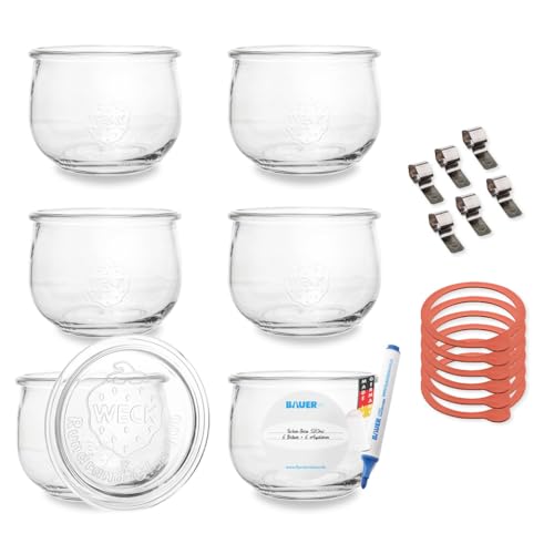 Flaschenbauer - 1/2l Einmachglas 500ml Tulpen-Form - verwendbar als Marmeladenglas, Vorratsglas, Konservenglas 6 Stück Flaschenbauer - 1/2l Einmachglas 500ml Tulpen-Form - verwendbar als Marmeladenglas, Vorratsglas, Konservenglas 6 Stück von flaschenbauer.de