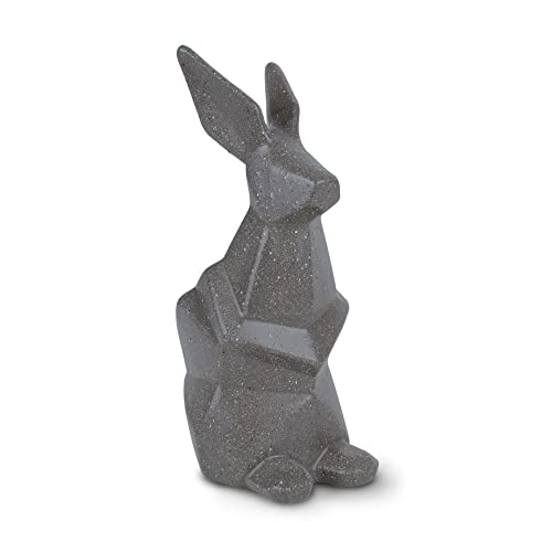 flature Keramik Osterhase Deko Figur - Hasenfigur aus Keramik 25cm hoch als Moderne Osterdeko, Dekofigur für Ostern, Frühlingsdeko, als Ostereier Deko, Oster Deko, Geschenk für Frau (Anthrazit) von flature