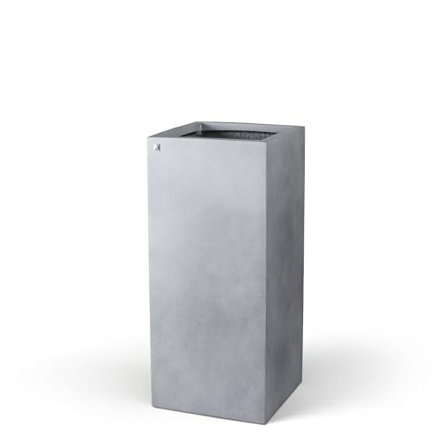 fleur ami Division Lite Pflanzsäule, 35 x 35 x 80 cm, Concrete steingrau von fleur ami