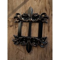 2Fach Wippschalter Platte, Wählen Sie Ihre Color, Fleur De Lis Abdeckung Metall - 2 Wipp Dekora 2-Fach Lichtschalter Abdeckung von fleurdelisjunkie