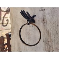 Handtuch Ring | Gusseisen Moderne Handtuchhalter Badezimmer Armatur Fleurdelisjunkie, Eisenwaren von fleurdelisjunkie