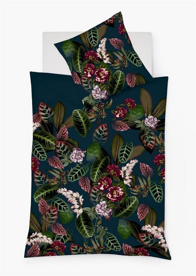 Bettwäsche Fleuresse Mako Jersey Bettwäsche 155x220 Blumen Rosen exotic Wende, fleuresse, Feinjersey, 2 teilig von fleuresse