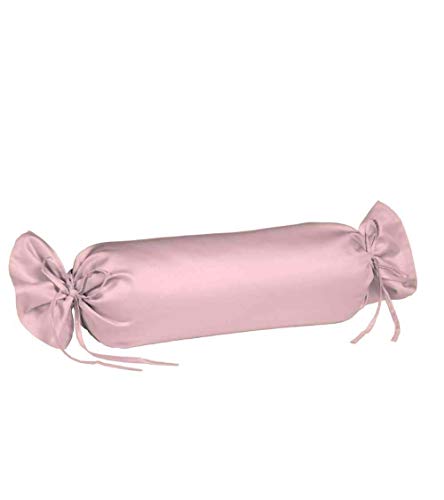 fleuresse 9200 Colours Interlock Jersey Kissenbezug für Nackenrolle aus 100% Baumwolle, Oekotex Standard 100, 15 x 40 cm, rosa von fleuresse