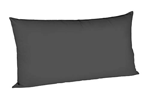 Fleuresse 9200 colours Interlock Jersey Kissenbezug aus 100% Baumwolle, Oekotex Standard 100, 40 x 80 cm, anthrazit Fleuresse 9200 colours Interlock Jersey Kissenbezug aus 100% Baumwolle, Oekotex Standard 100, 40 x 80 cm, anthrazit von fleuresse