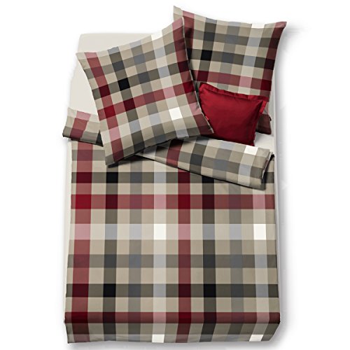 fleuresse gewebte Edelflanell Bettwäsche Lech Karo Klassik 1 Bettbezug 155 x 220 cm + 1 Kissenbezug 80 x 80 cm von fleuresse