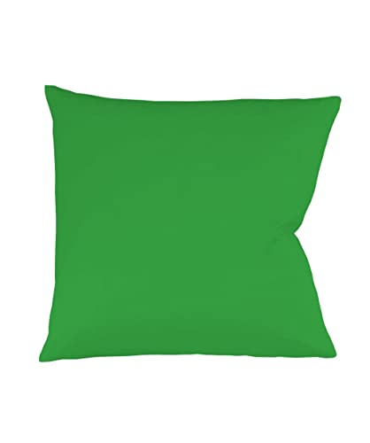Fleuresse Colours Kissenbezug, Mako Satin, Grasgrün, 80 x 80 cm Fleuresse Colours Kissenbezug, Mako Satin, Grasgrün, 80 x 80 cm von fleuresse