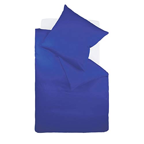Fleuresse Colours Bettwäsche, Uni-Mako-Satin, kobalt, 155 x 220 cm Fleuresse Colours Bettwäsche, Uni-Mako-Satin, kobalt, 155 x 220 cm von fleuresse