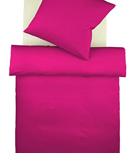 Fleuresse Colours Bettwäsche, Uni-Mako-Satin, pink, 200 x 200 cm Fleuresse Colours Bettwäsche, Uni-Mako-Satin, pink, 200 x 200 cm von fleuresse