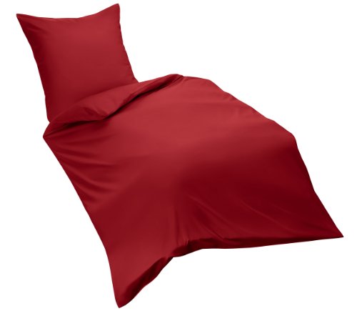 Fleuresse Flanell Bettwäsche, rot, 135 x 200 cm Fleuresse Flanell Bettwäsche, rot, 135 x 200 cm von fleuresse