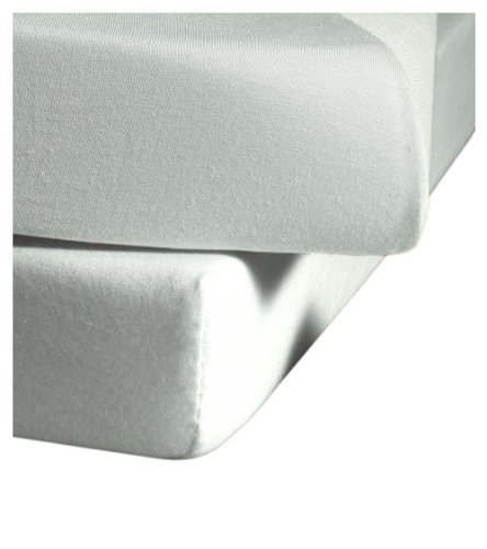 fleuresse Jenny C klassisches Jersey-Spannlaken, 100% Baumwolle, mit praktischem Rundumgummi, Fb. Silber, Größe 100 x 220 cm, auch passend für 90 x 200 fleuresse Jenny C klassisches Jersey-Spannlaken, 100% Baumwolle, mit praktischem Rundumgummi, Fb. Silber, Größe 100 x 220 cm, auch passend für 90 x 200 von fleuresse