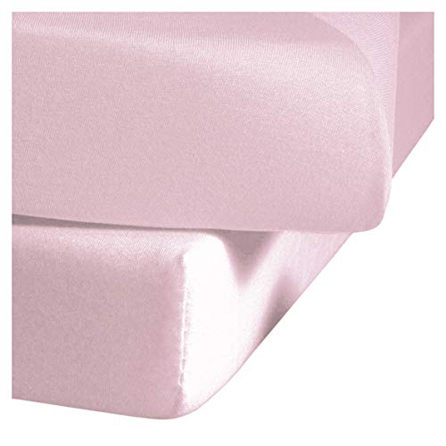 Fleuresse Jerseyspannlaken, rosa, 150 x 200 - 160 x 200cm von fleuresse