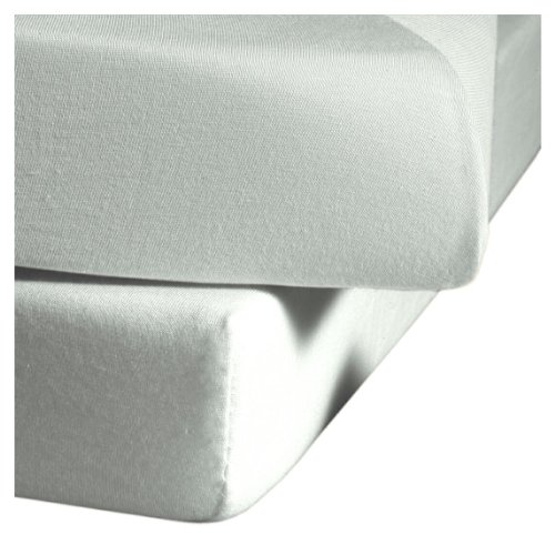 Fleuresse Jerseyspannlaken, silber, 190 x 200 - 200 x 200 cm Fleuresse Jerseyspannlaken, silber, 190 x 200 - 200 x 200 cm von fleuresse