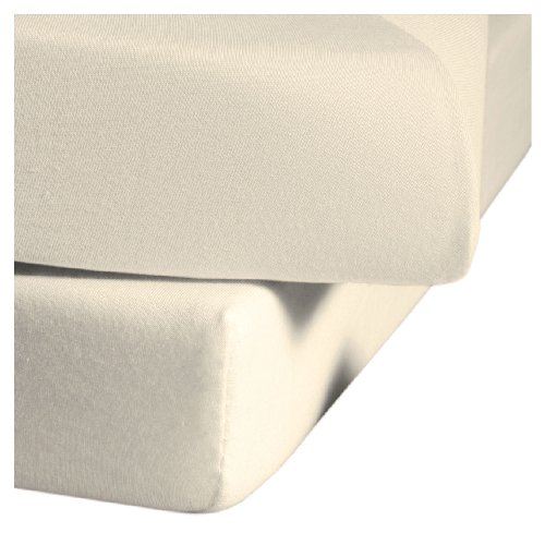 Fleuresse Jerseyspannlaken, champagner, 90 x 220 - 100 x 220 cm von fleuresse