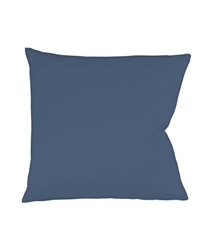 Fleuresse Colours Kissenbezug, Mako Satin, Denim, 40 x 40 cm von fleuresse