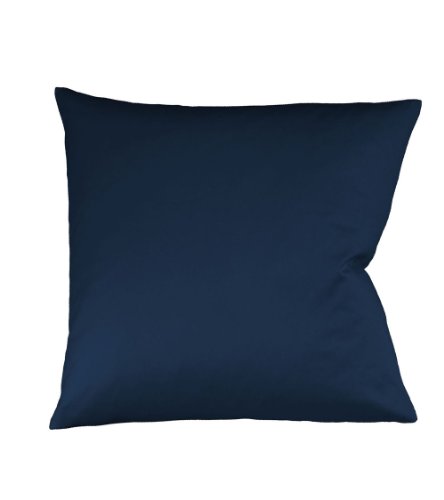 fleuresse 9200 Colours Interlock Jersey Kissenbezug aus 100% Baumwolle, Oekotex Standard 100, 35 x 40 cm, dunkelblau von fleuresse