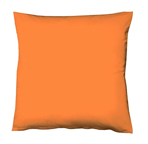 fleuresse 9200 Colours Interlock Jersey Kissenbezug aus 100% Baumwolle, Oekotex Standard 100, 40 x 40 cm, orange von fleuresse