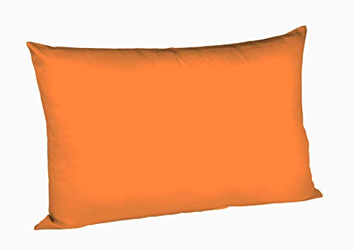 fleuresse 9200 Colours Interlock Jersey Kissenbezug aus 100% Baumwolle, Oekotex Standard 100, 40 x 60 cm, orange von fleuresse