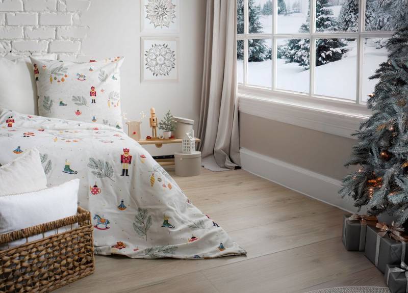 fleuresse Bettwäsche Fleuresse Aspen Biber Bettwäsche 135x200 Nussknacker Zweige natur, Biber, 2 teilig von fleuresse