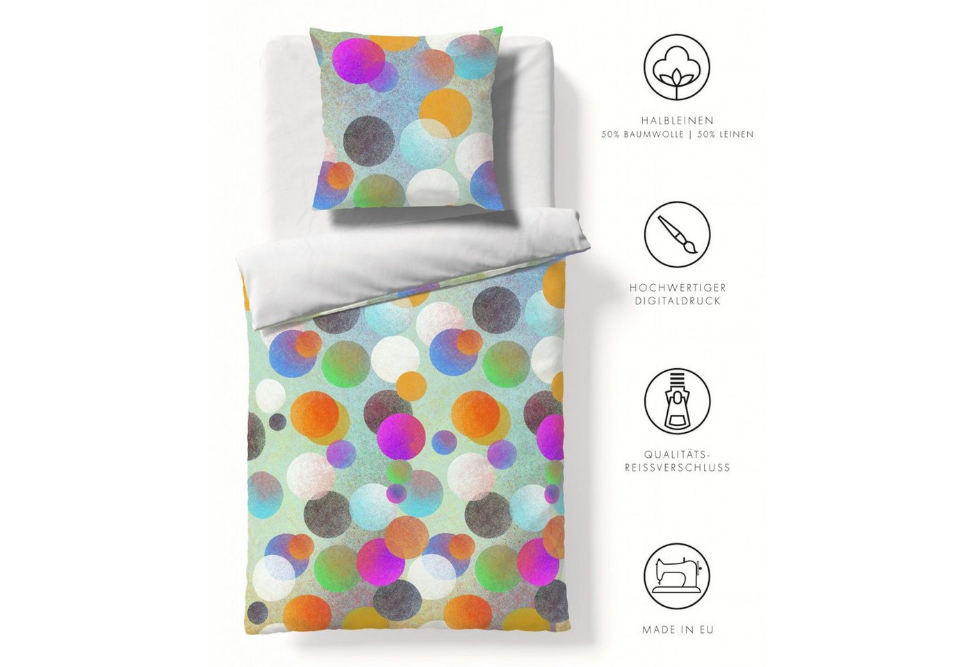 fleuresse Bettwäsche Fleuresse Bettwäsche Provence Cassis 135 x 200 cm, bunt, Halbleinen fleuresse Bettwäsche Fleuresse Bettwäsche Provence Cassis 135 x 200 cm, bunt, Halbleinen von fleuresse