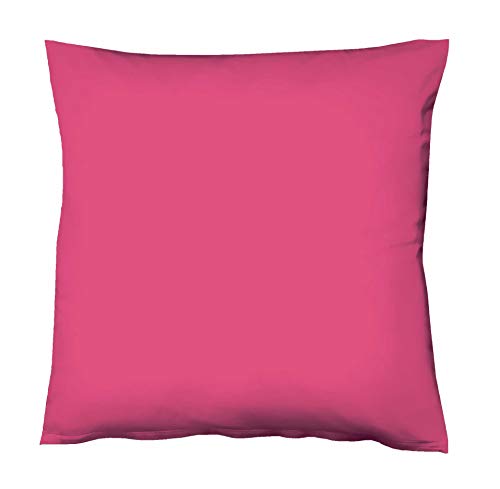 Fleuresse Colours Kissenbezug, Mako Satin, Pink, 40 x 40 cm von fleuresse