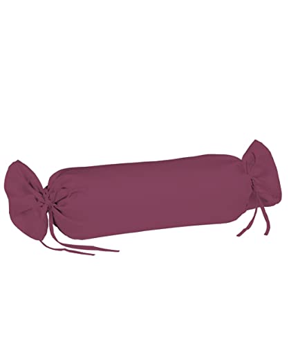 Fleuresse Colours Nackenrollenbezug, Mako Satin, Beere, 15 x 40 cm Fleuresse Colours Nackenrollenbezug, Mako Satin, Beere, 15 x 40 cm von fleuresse