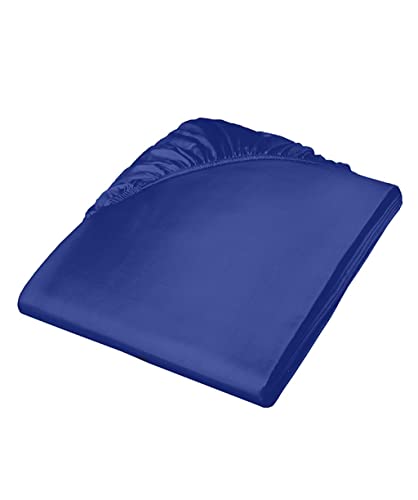 Fleuresse Colours Spannlaken, Uni-Mako-Satin, Kobalt, 100 x 200 cm Fleuresse Colours Spannlaken, Uni-Mako-Satin, Kobalt, 100 x 200 cm von fleuresse