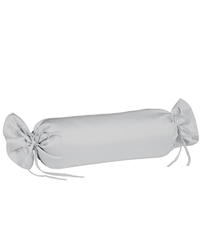Fleuresse Colours Nackenrollenbezug, Mako Satin, Silber, 15 x 40 cm Fleuresse Colours Nackenrollenbezug, Mako Satin, Silber, 15 x 40 cm von fleuresse