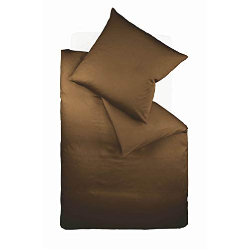Fleuresse Colours Bettwäsche, Uni-Mako-Satin, zartbitter, 155 x 220 cm Fleuresse Colours Bettwäsche, Uni-Mako-Satin, zartbitter, 155 x 220 cm von fleuresse