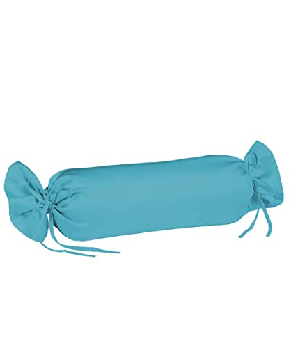 Fleuresse Colours Nackenrollenbezug, Mako Satin, Petrol, 40 x 15 cm Fleuresse Colours Nackenrollenbezug, Mako Satin, Petrol, 40 x 15 cm von fleuresse