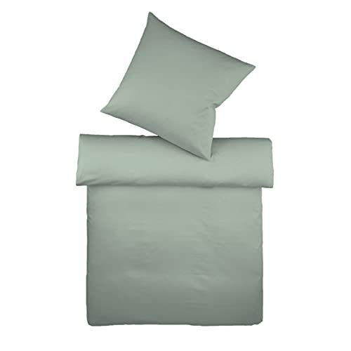 fleuresse Halbleinen Bettwäsche Provence Salbei, 1 Bettbezug 200 x 220 cm + 2 Kissenbezüge 80 x 80 cm fleuresse Halbleinen Bettwäsche Provence Salbei, 1 Bettbezug 200 x 220 cm + 2 Kissenbezüge 80 x 80 cm von fleuresse