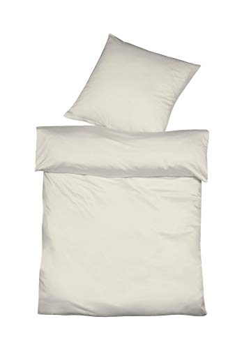 fleuresse Halbleinen Bettwäsche Provence leinen, 1 Bettbezug 200 x 200 cm + 2 Kissenbezüge 80 x 80 cm von fleuresse