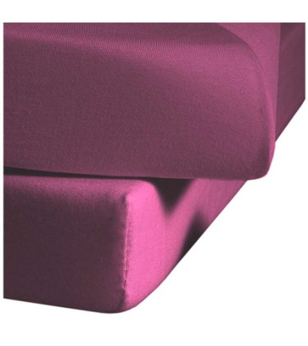 fleuresse Jenny C klassisches Jersey-Spannlaken, 100% Baumwolle, mit praktischem Rundumgummi, Fb. Himbeere, Größe 200 x 200 cm, auch passend für 180/190 x 200 fleuresse Jenny C klassisches Jersey-Spannlaken, 100% Baumwolle, mit praktischem Rundumgummi, Fb. Himbeere, Größe 200 x 200 cm, auch passend für 180/190 x 200 von fleuresse