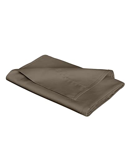 fleuresse L Uni-Colours-Bettlaken, Mako-Satin, Espresso, 270 x 260 von fleuresse