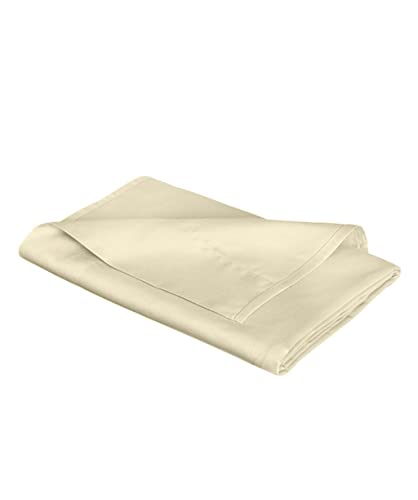 fleuresse L Uni-Colours-Bettlaken, Mako-Satin, Vanille, 220 x 260 von fleuresse