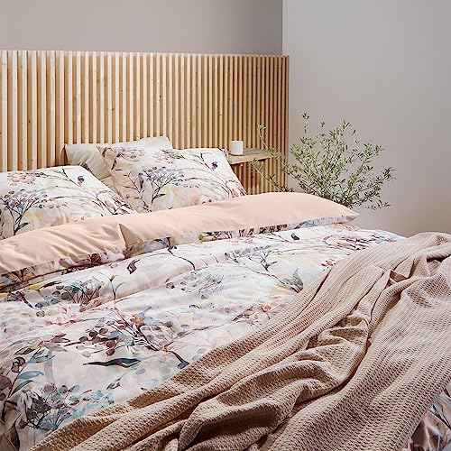 fleuresse Mako-Satin Bettwäsche Bed Art S Deltana Creme 1 Bettbezug 200 x 200 cm + 2 Kissenbezüge 80 x 80 cm von fleuresse