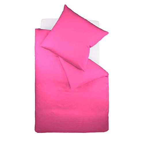 fleuresse Uni-Colours Bettwäsche-Set, Mako Satin, 100 Prozent Baumwolle, Fb. Cassis, 240 x 220 cm fleuresse Uni-Colours Bettwäsche-Set, Mako Satin, 100 Prozent Baumwolle, Fb. Cassis, 240 x 220 cm von fleuresse