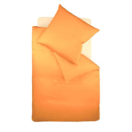 fleuresse Uni-Colours Bettwäsche-Set, Mako Satin, 100 Prozent Baumwolle, Fb. Gold, 240 x 220 cm fleuresse Uni-Colours Bettwäsche-Set, Mako Satin, 100 Prozent Baumwolle, Fb. Gold, 240 x 220 cm von fleuresse